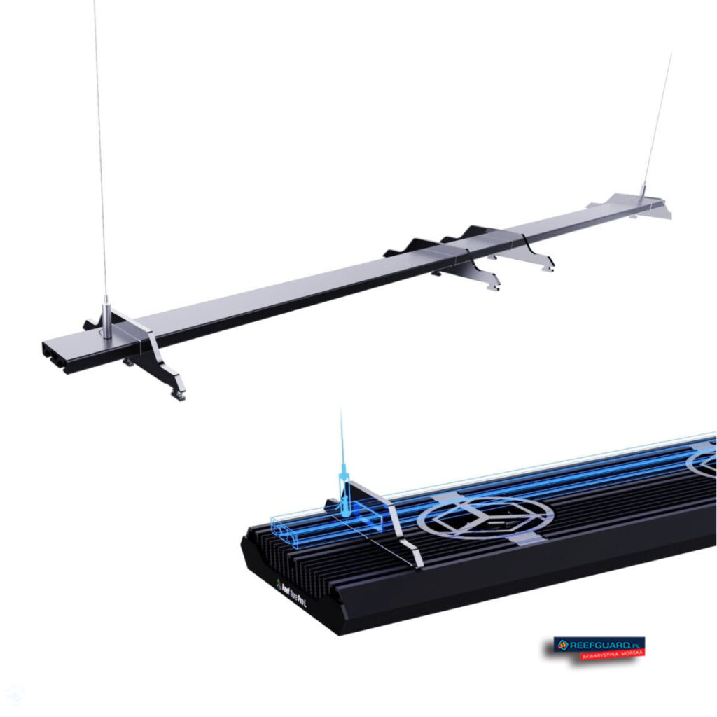 Reef Flare Profile set 160cm BLACK profil do podwieszenia lampy komplet