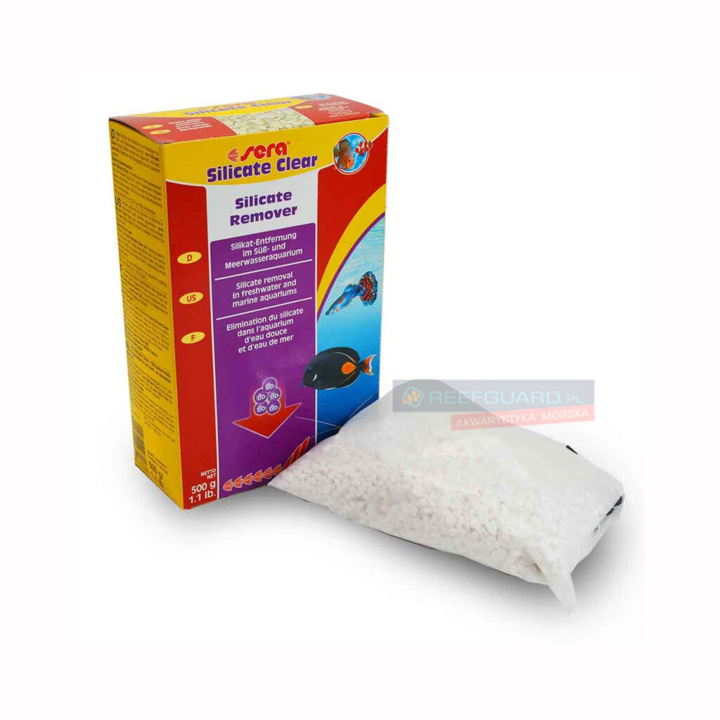 SERA Silicate Cleaner 500g pomaga w usuwaniu krzemianów